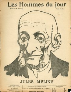 Omslag till ""The Men of the Day"", Satirical in B & W av Aristide Delannoy