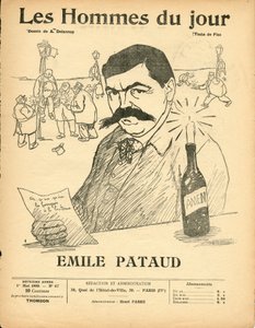 Omslag till ""The Men of the Day"", Satirical in B & W av Aristide Delannoy