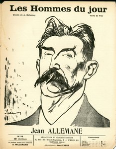 Omslag till "" The Men of the Day "", Satirical in B & W av Aristide Delannoy