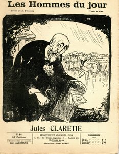 Omslag till "" The Men of the Day", cirka 1906 - Illustration av Aristide Delannoy (1874-1911): Claretie Jules (1840-1913) av Aristide Delannoy