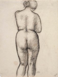 Kvinnlig modell, sedd bakifrån av Aristide Maillol