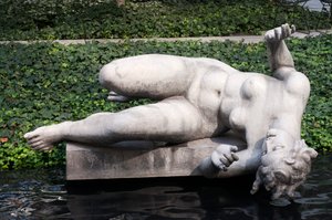 The River, av Aristide Maillol, i Sculpture Garden, Museum of Modern Art, New York (foto)