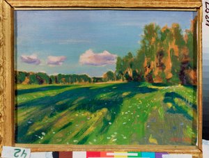 Sommarstudie. Målning av Arkadi (Arkady) Alexandrovich Rylov (1870-1939), olja på duk