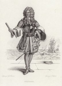 Porträtt av Abraham Duquesne av Armand Guilleminot