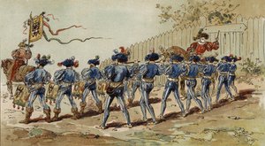 Hanseatiska fifers och trummisar, spanska Nederländerna, 1500-talet av Armand Jean Heins