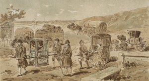 Sedanstol, tung vagn, vinägrett och coupé, österrikiska Nederländerna, 1700-tal