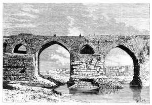 The Bridge of Dezful, Iran, 1895.