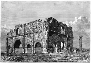 Ruinerna av Praetorium, Lambaesis, Algeriet, c1890
