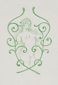 Holländska: Avslutningsvinjett för Charles Baudelaire, Les Fleurs du Mal av Armand Rassenfosse