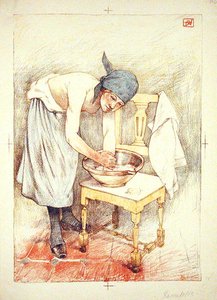 Girl Washing, från 