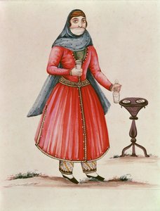 Armenisk dräkt ca 1840 (wc på papper)