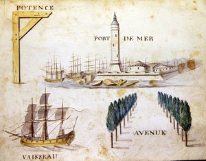 Illustrationer från "A French Alphabet Book of 1814", pub. av Charles Plante Fine Arts