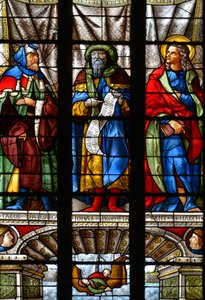 Jacob, Jonas och Sankt Markus - Målat glas i kapellet Saint Anne, Arnaud de Moles (1470-1520) färdigställd 1513 - Cathedrale Sainte Marie d