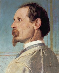Skulptören Josef von Kopf av Arnold Böcklin