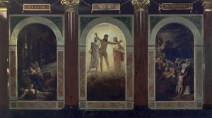 Fertur lux in tenebras (Förslag till Schlesiska museet för sköna konster i Wrocław) av Arnold Böcklin