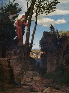 Landskap som är typiskt för omgivningarna kring Florens av Arnold Böcklin