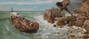 Odysseus och Polyphemus  av Arnold Böcklin