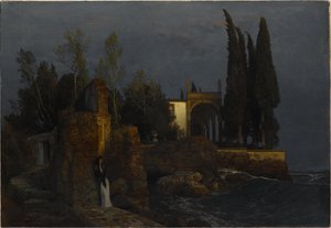 Villa vid havet av Arnold Böcklin