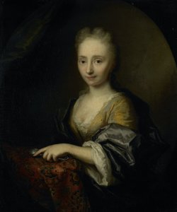 Porträtt av en kvinna av Arnold Boonen (attributed to)