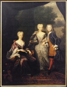 Marie Louise de Hesse Cassel, prinsessan av Orange med sina barn, Amelie d
