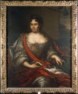 Porträtt av drottning Katarina I av Ryssland, 1717