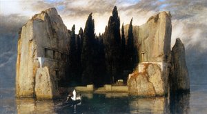 Tyska: Die Toteninsel De dödas ö av Arnold Böcklin