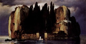 Tyska: Die Toteninsel De dödas ö av Arnold Böcklin