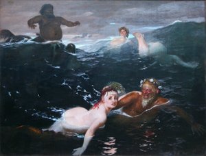 Att spela i vågorna av Arnold Böcklin