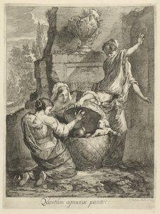 Erichthonius hittad genom de tre dotters från Cecrops (titel på objekt) av Arnold Houbraken