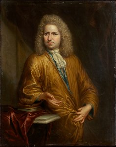 Porträtt av en man (Rudolf van Loen?) av Arnold Houbraken