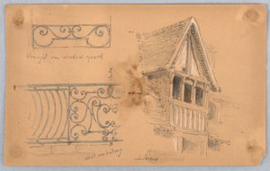 Arkitektoniska detaljer på Lisieux av Arnold William Brunner