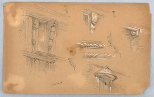 Arkitektoniska detaljer på Lisieux av Arnold William Brunner