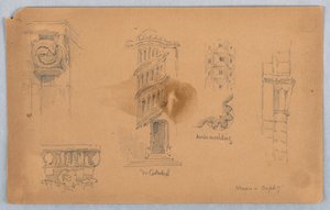 Arkitektoniska detaljer på Nevers av Arnold William Brunner