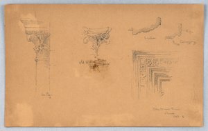 Arkitektoniska detaljer i Venedig av Arnold William Brunner