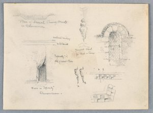 Arkitektoniska skisser från Chenonceaux av Arnold William Brunner