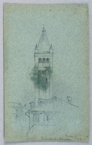 Campanile of St. Barnabas, Venedig av Arnold William Brunner