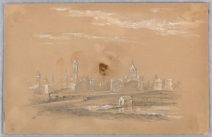 Stadens skyline av Arnold William Brunner