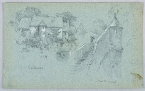 Coutance och Mont St Michel av Arnold William Brunner