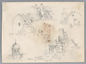 Skisser från Château de Blois av Arnold William Brunner