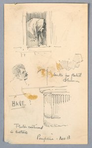 Skisser i Pompeji av Arnold William Brunner