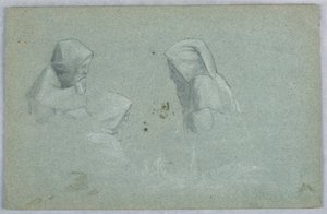 Tre studier av människan i en vana av Arnold William Brunner