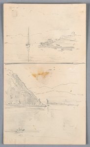 Två skisser av åsar av Arnold William Brunner