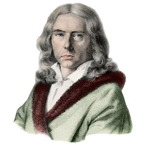 Porträtt av Adelbert de Chamisso - Porträtt av Adelbert von Chamisso (1781-1838), tysk författare