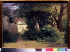 Sunny Day (En solig dag). Verk av Arseni Ivanovich Meshchersky (1834-1902), olja på kartong. Rysk konst från 1800-talet. Statens Tretjakovgalleri, Moskva