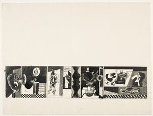 Utan titel, ca 1931/32 (penna och bläck över grafitpenna) av Arshile Gorky