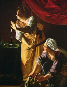 Judith och pigan med huvudet av Holofernes, ca 1625
