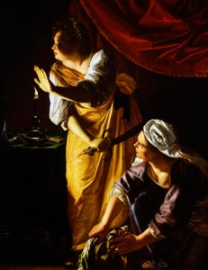 Judith och hennes tjänarinna av Artemisia Gentileschi