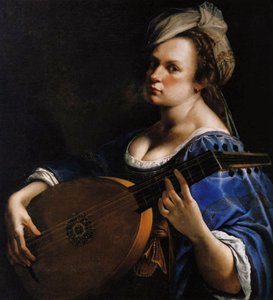 Självporträtt som lutspelare, c.1615-18
