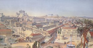 Rom som det var, återställt efter befintliga rester (detalj av 25183) av Arthur Ashpitel