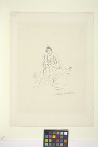 Pyramid (litografi) av Arthur Bowen Davies